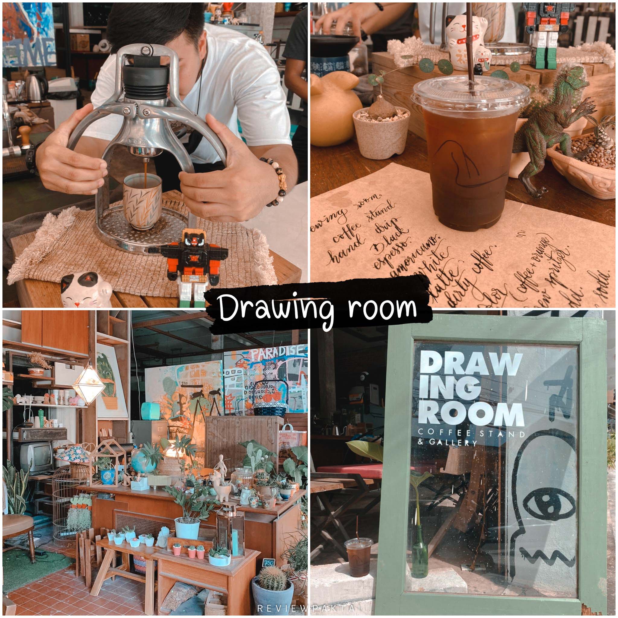 Drawing room coffee and gallery ร้านกาแฟแปลกใหม่แนวศิลปะ สายอาร์ทสายนั่งชิลๆต้องมาปักหมุดกันแล้วจ้า